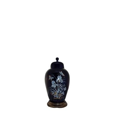 Iris Blue Ceramic Keepsake Urn